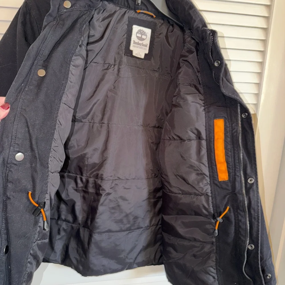 Timberland Men’s Black Military/Field Jacket Size Large